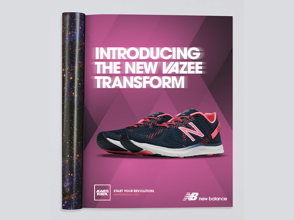 New Balance Vazee Transform Magazine Ad