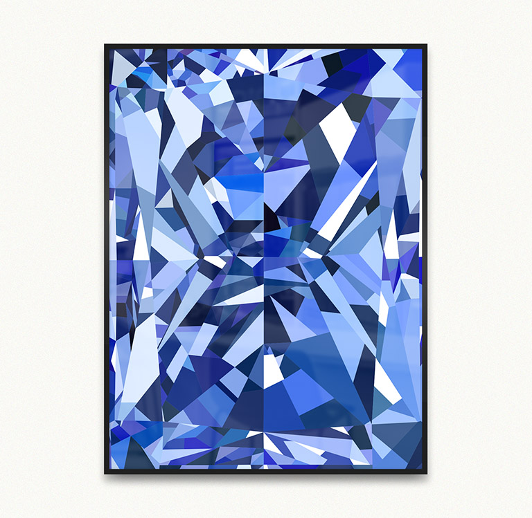 Blue Sapphire print