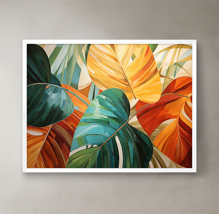 Tropical Philodendron Leaves