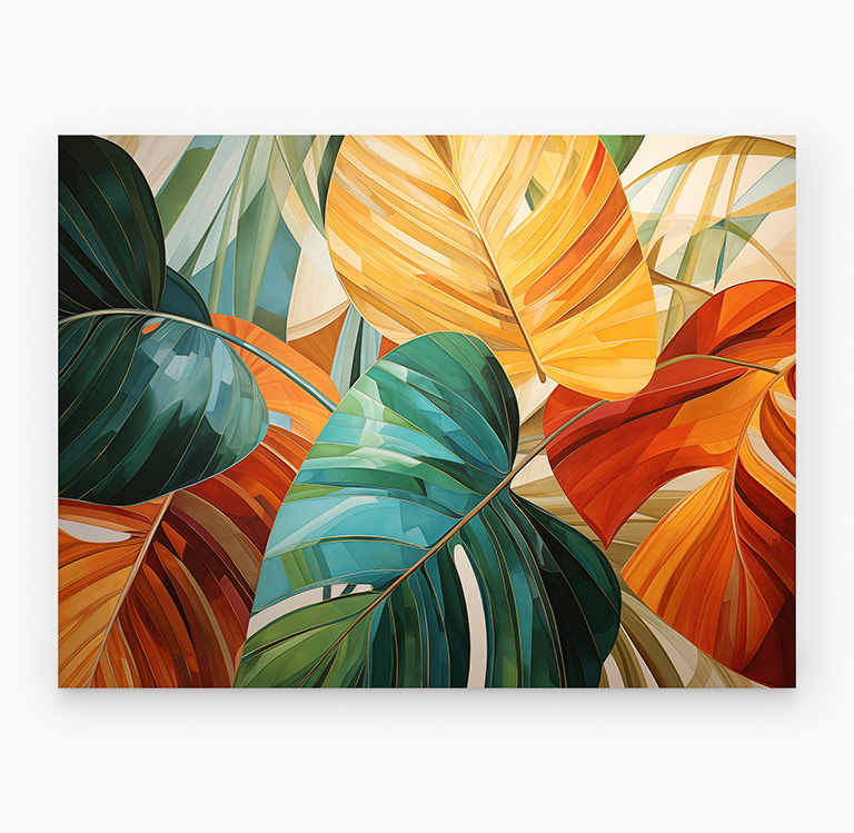 Tropical Philodendron Leaves